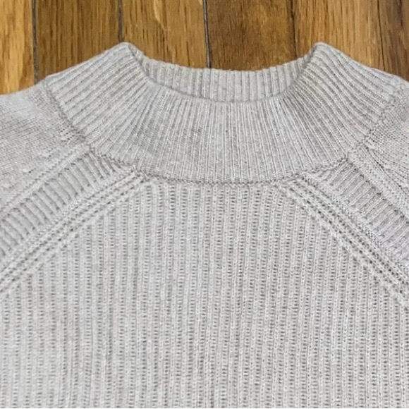 Lochleven 100% Cashmere Oatmeal Robbed Crewneck Sweater Jumper Shirt Top Size S - Picture 2 of 8